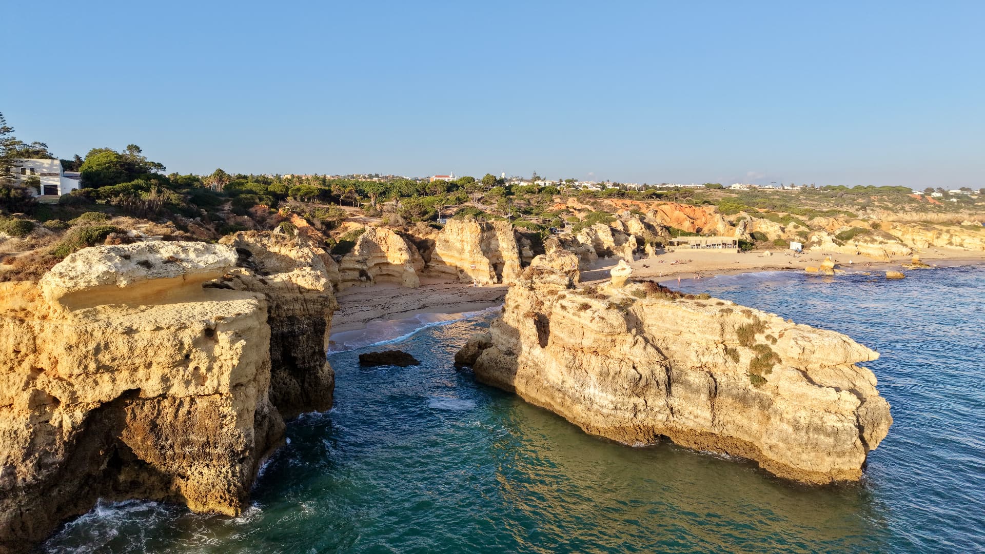 Costa de Albufeira vista de drone