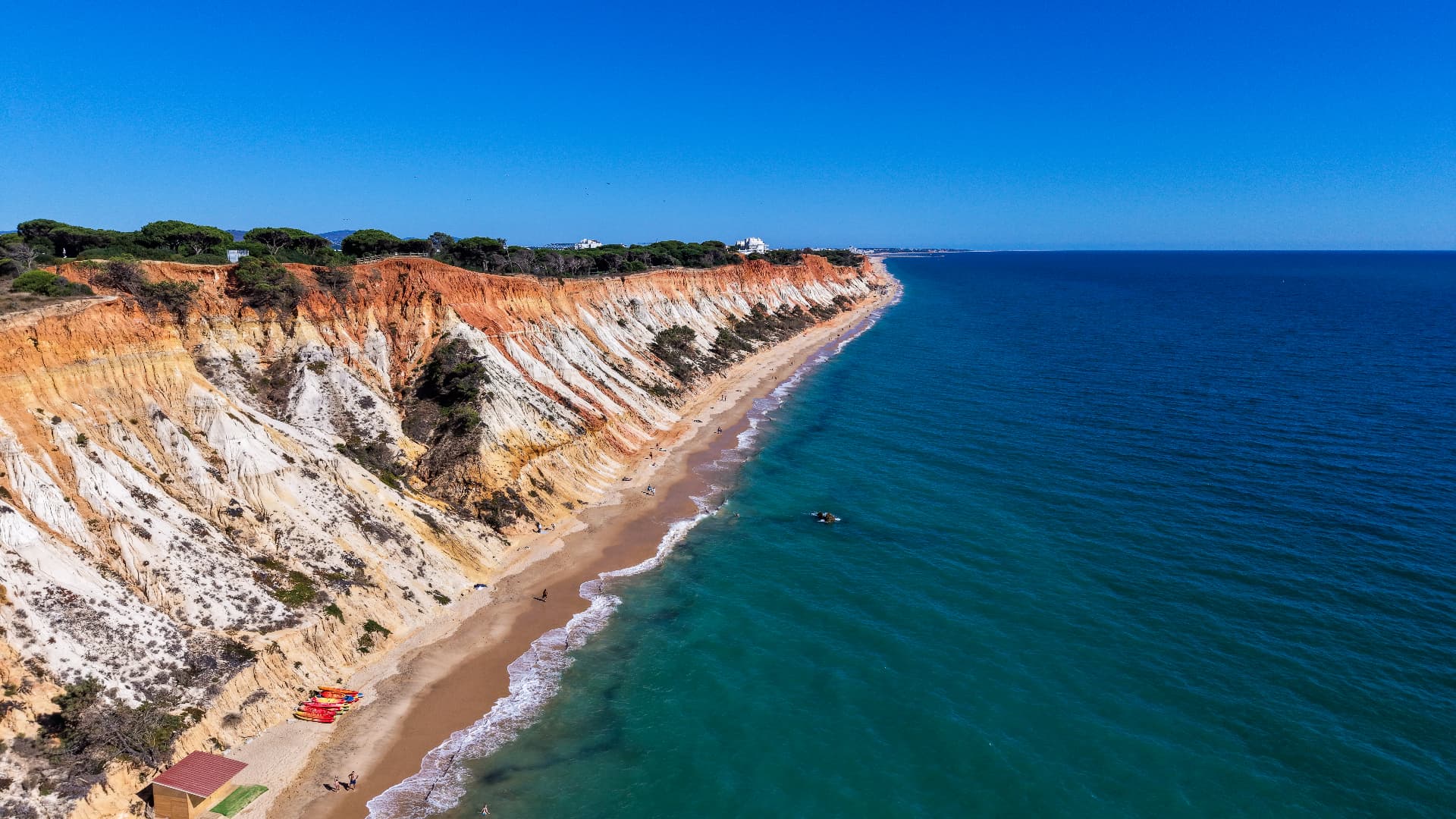 Costa de Albufeira vista de drone